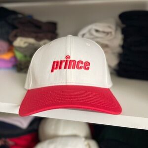 Prince Red and White Cap